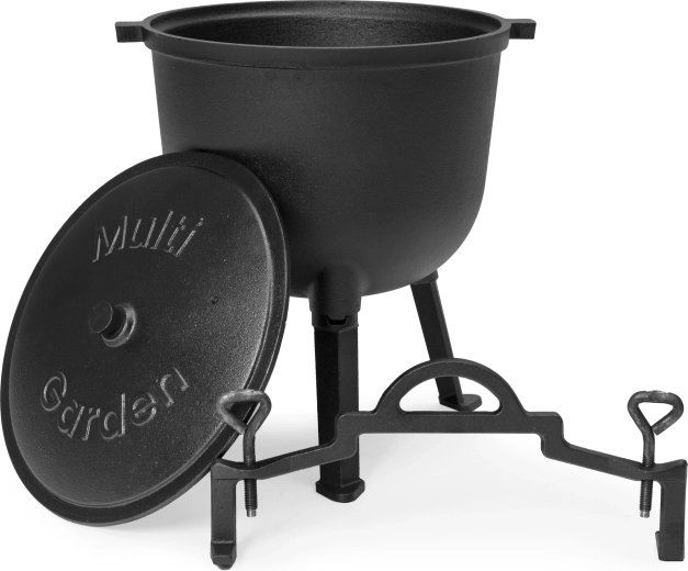 Juego completo: olla, tapa y soporte