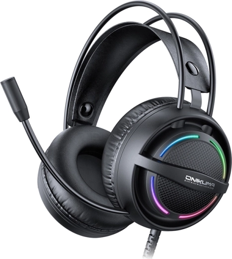 Auriculares gaming Onikuma X88 con iluminación RGB y micrófono