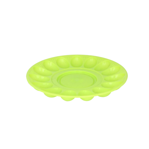 Plato de plástico para huevos de 30 cm con cuenco central