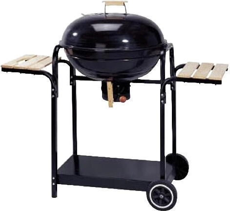 Barbacoa de carbón tipo bola con ruedas 55 cm
