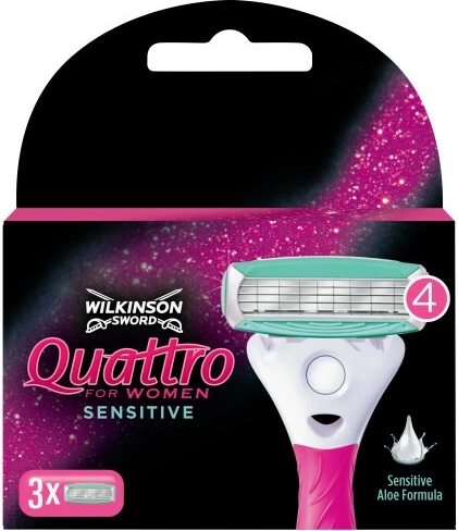 Wilkinson Quattro Sensitive cabezales de recambio 3 uds