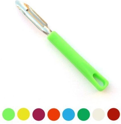 Pelador de cocina de acero inoxidable 17 cm con mango de plástico