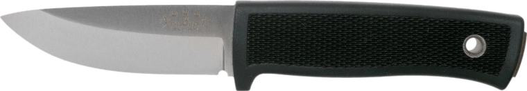 Cuchillo de exterior Fällkniven R2 Scout, Elmax, negro, funda Zytel