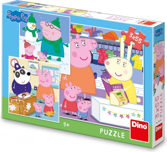Puzle PEPPA PIG – tarde divertida 3×55 piezas