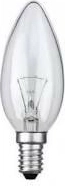 Bombilla tipo vela 60 W E14 transparente TES-LAMP