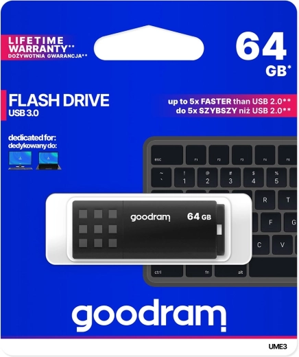 Memoria USB flash Goodram UME3 64 GB USB 3.0 negra