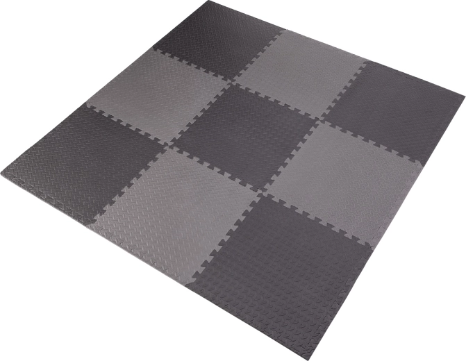 Alfombrilla protectora tipo puzzle de espuma EVA HMS Premium, gris oscuro