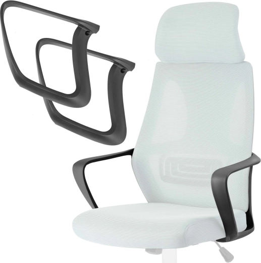 Reposabrazos negros para silla Praga