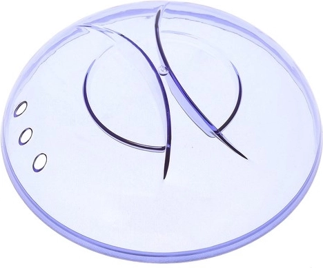 Tapa transparente con 3 orificios para la salida de vapor