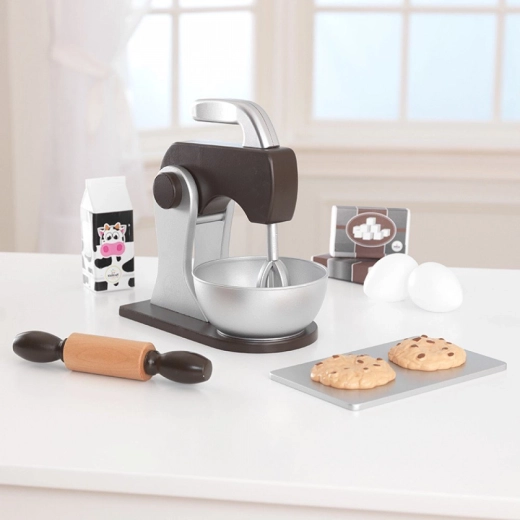 Set de cocina con batidora KIDKRAFT – marrón