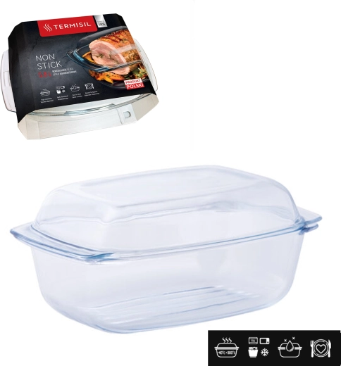 Fuente de horno de vidrio Termisil 5,8 l de vidrio borosilicato
