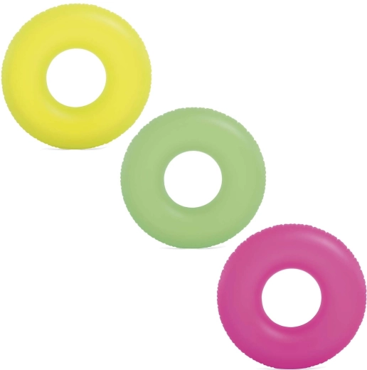 Flotador de natación Intex Neon de 91 cm – Amarillo