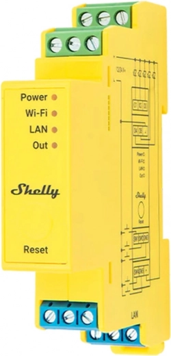 Shelly RGBWW Pro controlador de iluminación WiFi de 5 canales para carril DIN