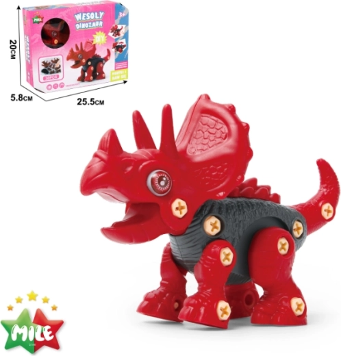 Kit de construcción para montar – triceratops alegre