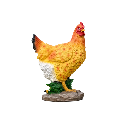 Figura decorativa de gallina 22 × 13 × 28 cm