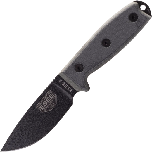ESEE modelo 3 cuchillo outdoor versátil con funda kydex coyote