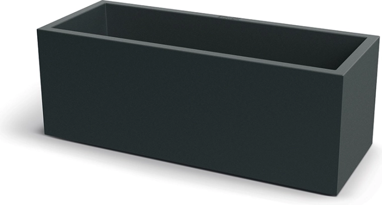 Macetero CUBLA CASE 98 cm gris oscuro