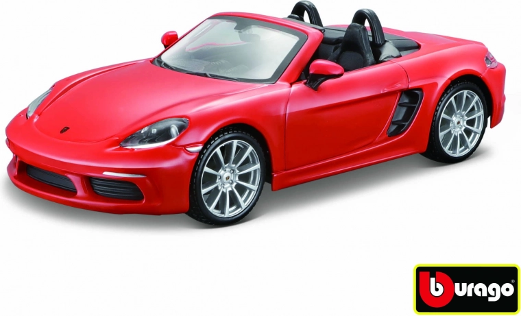 Modelo Bburago Porsche 718 Boxster naranja 1:24