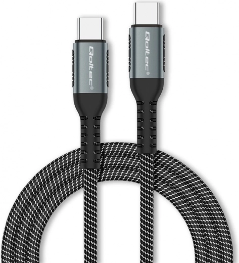 Cable USB-C 100W con carga rápida y transferencia de datos, trenzado de nailon, 1 m