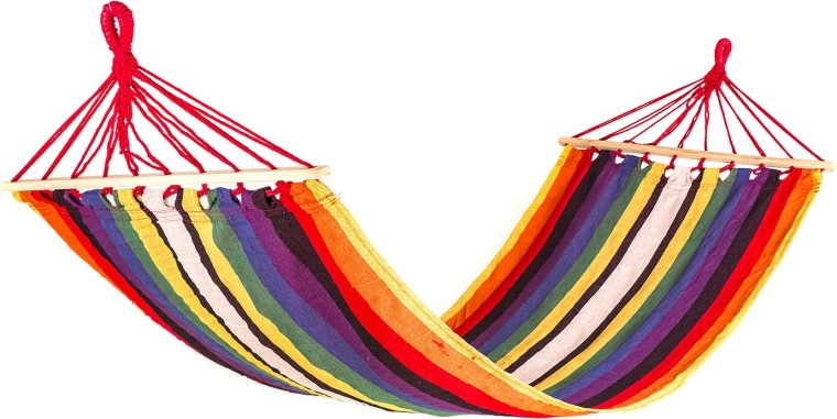 Tumbona colgante oscilante 200 × 80 cm roja