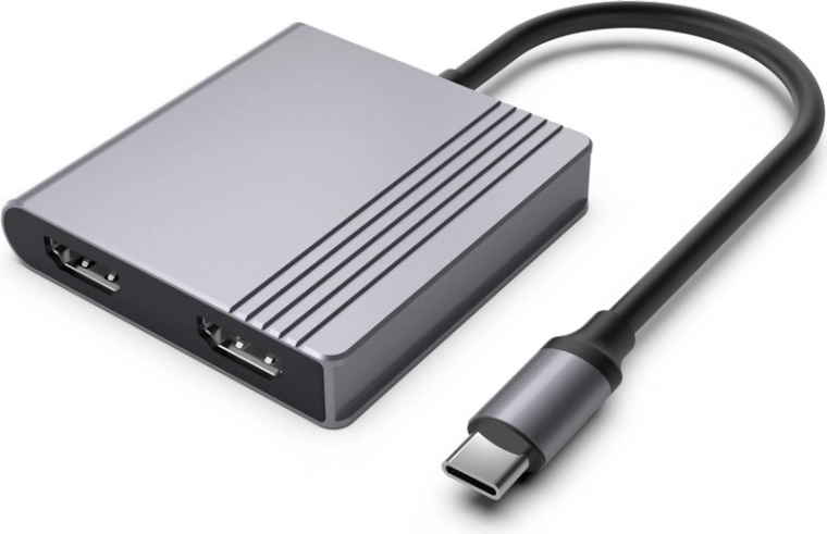 Adaptador USB-C 3 en 1 con HDMI, USB y Power Delivery, gris espacial