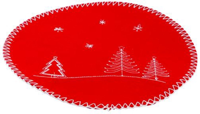 Mantel individual redondo de fieltro TORO 30 cm – mix de colores