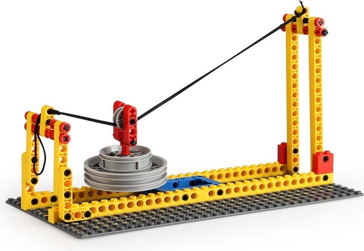 Teleférico con poleas
