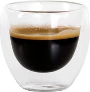Taza de vidrio para espresso de doble pared de vidrio de borosilicato 100 ml TORO