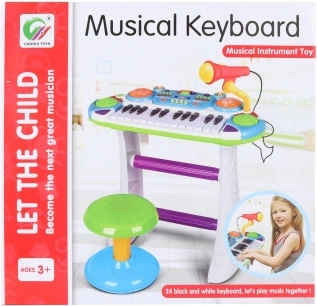 Pianito de plástico infantil azul