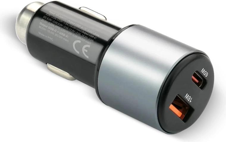 Carga rápida mediante USB‑C PD hasta 65 W