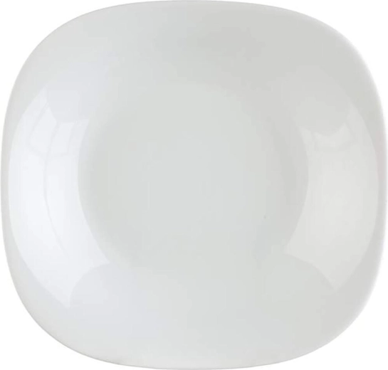 Plato hondo Parma 23 × 23 cm blanco