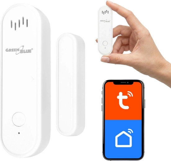 Sensor inalámbrico de apertura de puertas y ventanas GreenBlue - 1 unidad