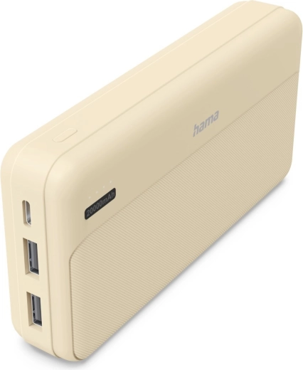 Powerbank 20 000 mAh con 2× USB-A, color arena
