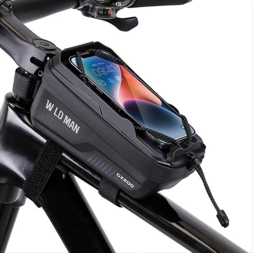 Bolsa Wildman para el tubo superior del cuadro con funda para teléfono GX200 negra