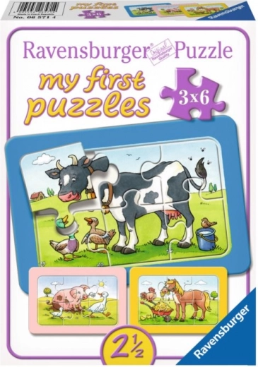 Puzzle 3x6 animalitos RAVENSBURGER
