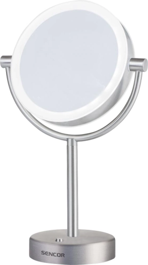 Espejo cosmético LED Sencor con aumento de 5×