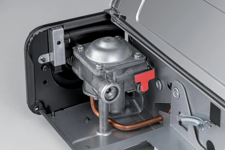 Hornillo PB de un quemador SMART para cartucho con encendido piezoeléctrico, acero inoxidable