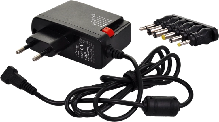 Adaptador de red universal Solight 1000 mA estabilizado con conectores intercambiables