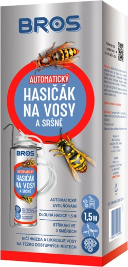 BROS espray automático contra avispas y avispones tipo “extintor” 400 ml