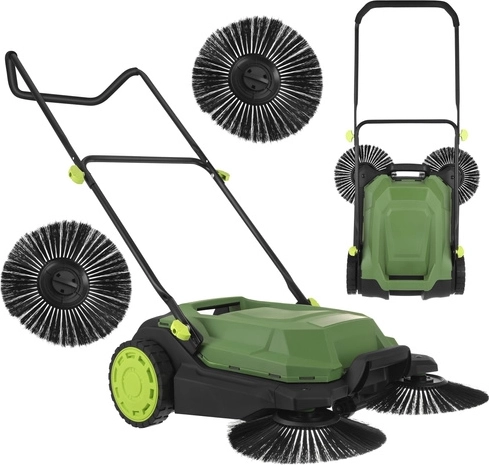 Barredora manual GARDLOV Nexo 68 cm con depósito de 24 l