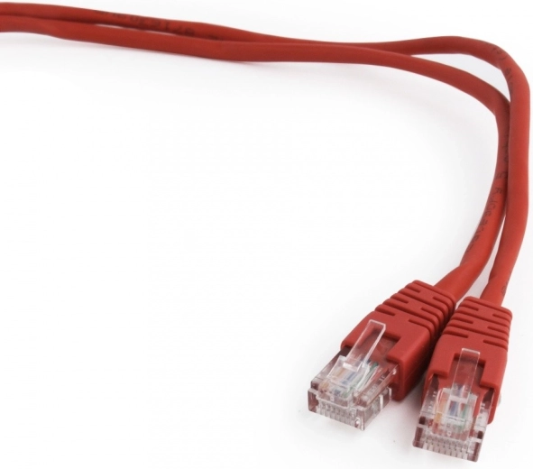 Cable patch cat. 5e con protección moldeada 0,5 m rojo