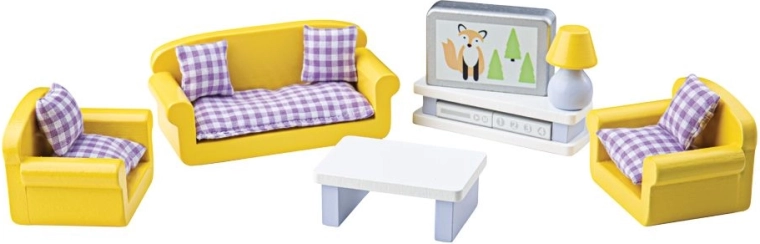 Tidlo muebles de madera para sala de estar amarillos