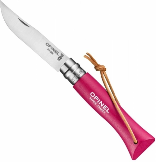 Opinel N°06 Trekking Raspberry navaja de bolsillo, haya rosa