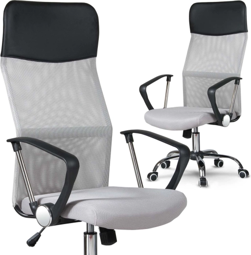 Sofotel Sydney silla de oficina de microsilla gris claro