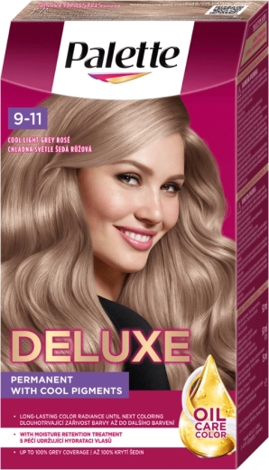 Palette Deluxe 9-11 rubio claro ceniza rosado frío – tinte permanente para el cabello 50 ml