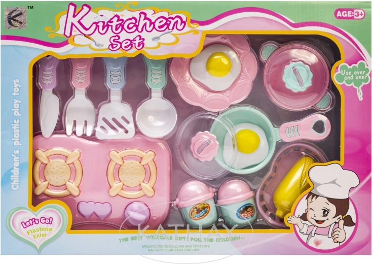 Set de cocina para niños - 16 piezas - 1 unidad