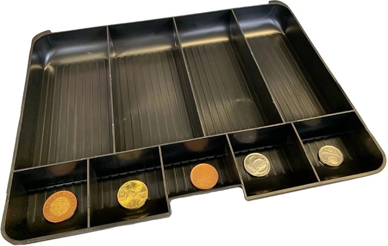 Práctica bandeja para monedas
