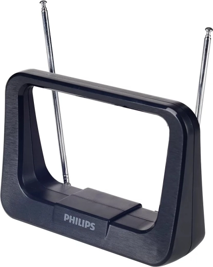 Antena de TV interior con cable coaxial de 1,8 m, 75 Ohm, filtro 3G/4G para DVB-T/T2