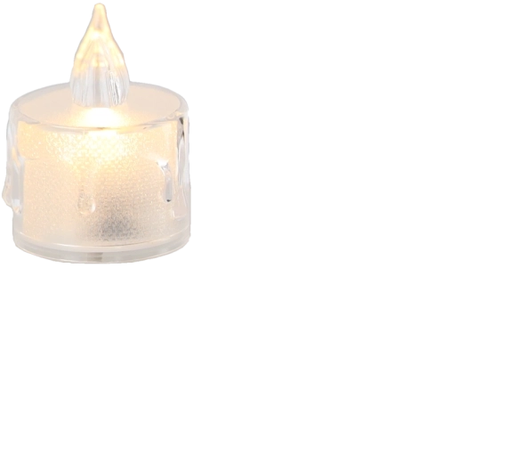 Luz blanca cálida y efecto realista