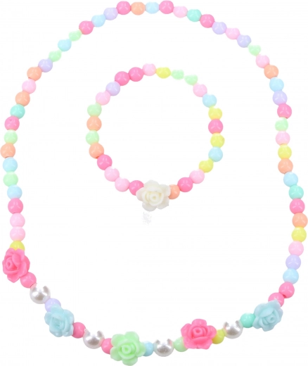 Conjunto de joyas de moda con rosas